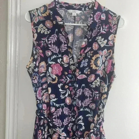 Women's Croft & Barrow® Sleeveless Maxi Shirtdress size M - Picture 5 of 10